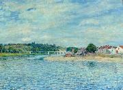 Alfred Sisley La Seine a Saint Mammes oil